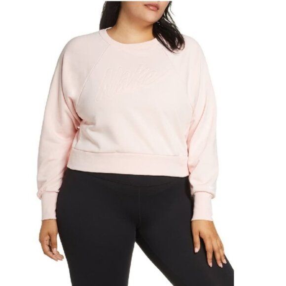 Nike Dri-Fit Oversized Women's Crop Sweatshirt - Picture 1 of 3